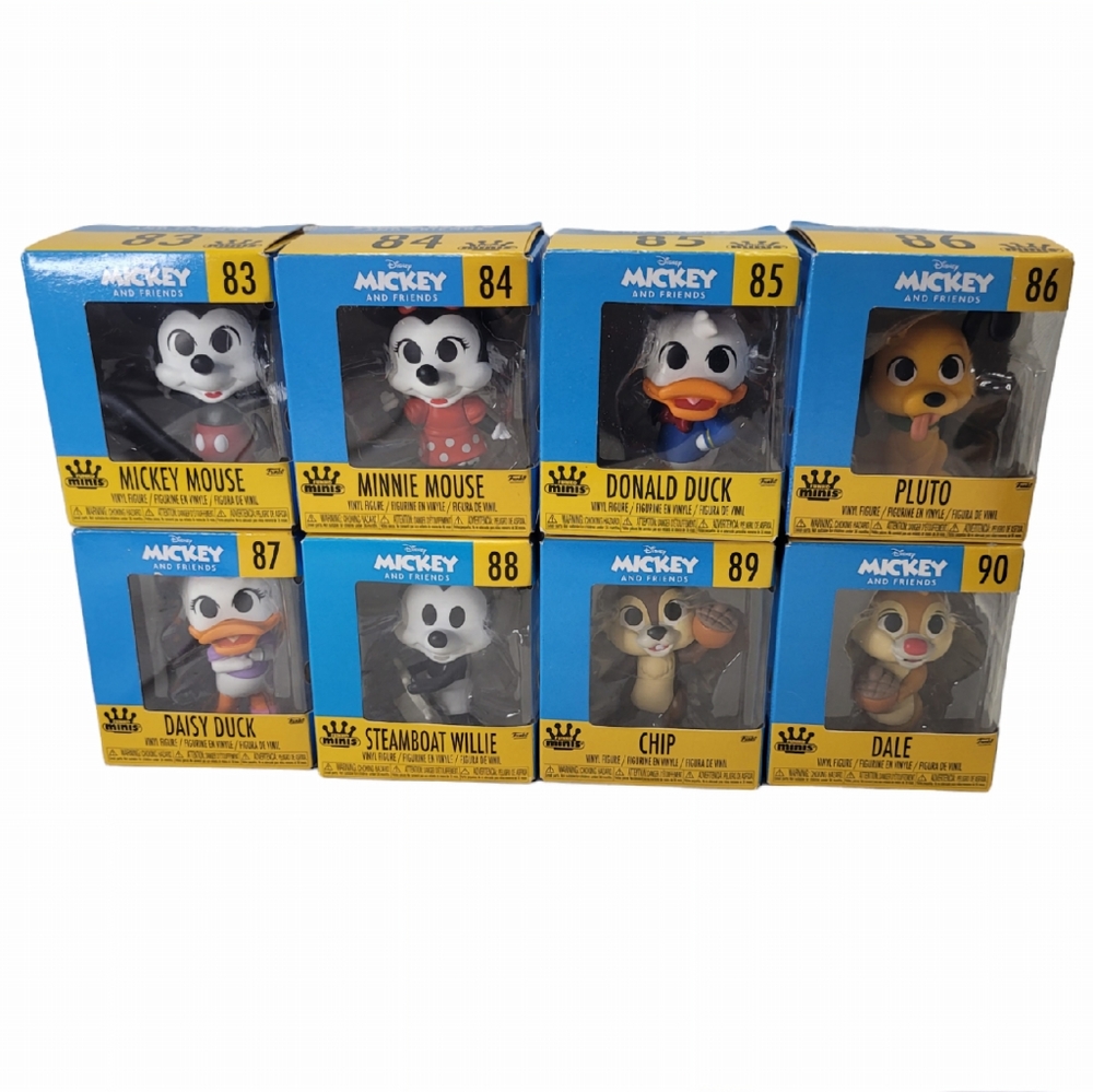 Funko Minis Disney Mickey and Friends Vinyl Figures Complete Set Of 8 New